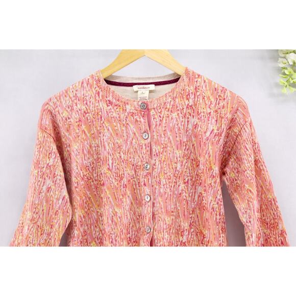 Sundance Women's Orange Button Front Sweater Cotton Sz S - Picture 3 of 8